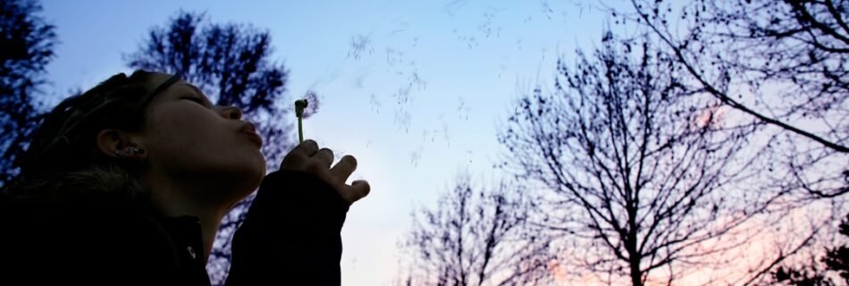 woman holding bubble maker