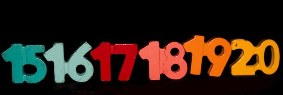 A group of numbers that are in the dark