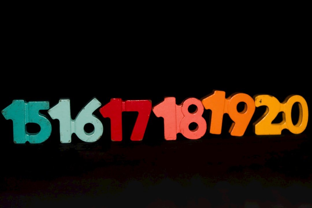 A group of numbers that are in the dark